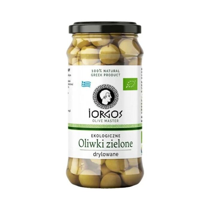Oliwki zielone drylowane 360g IORGOS BIO - obrazek 1