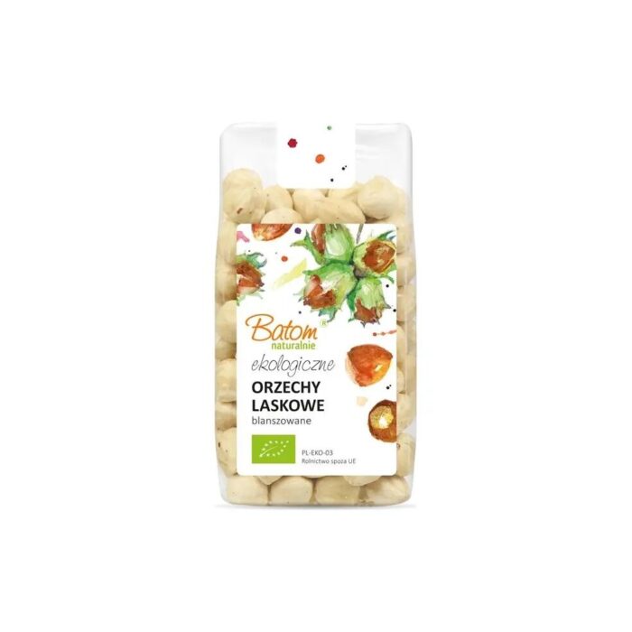Orzechy laskowe blanszowane 125g BATOM BIO - obrazek 2