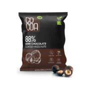 ORZECHY LASKOWE W CZEKOLADZIE CIEMNEJ 88 % BIO 70 g - COCOA