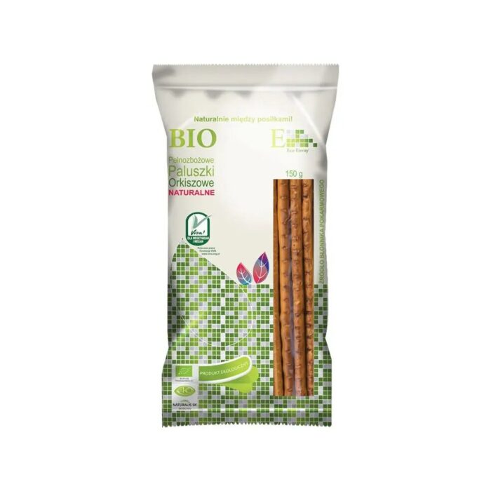 PALUSZKI ORKISZOWE PEŁNOZIARNISTE NATURALNE BIO 150 g - ENVOY - obrazek 2
