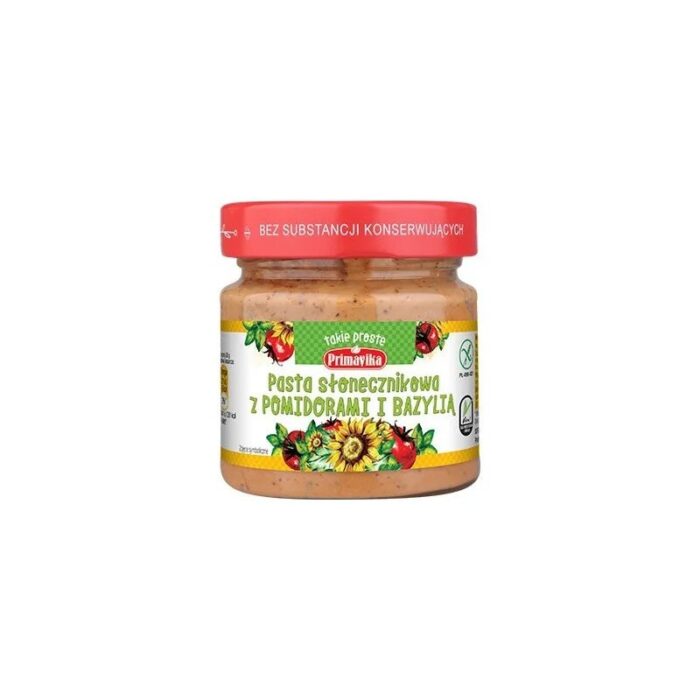 pasta-slonecznikowa-z-pomidorami-i-bazylia-160gprimavika-2.jpg Pasta słonecznikowa z pomidorami i bazylią 160g PRIMAVIKA - obrazek 1