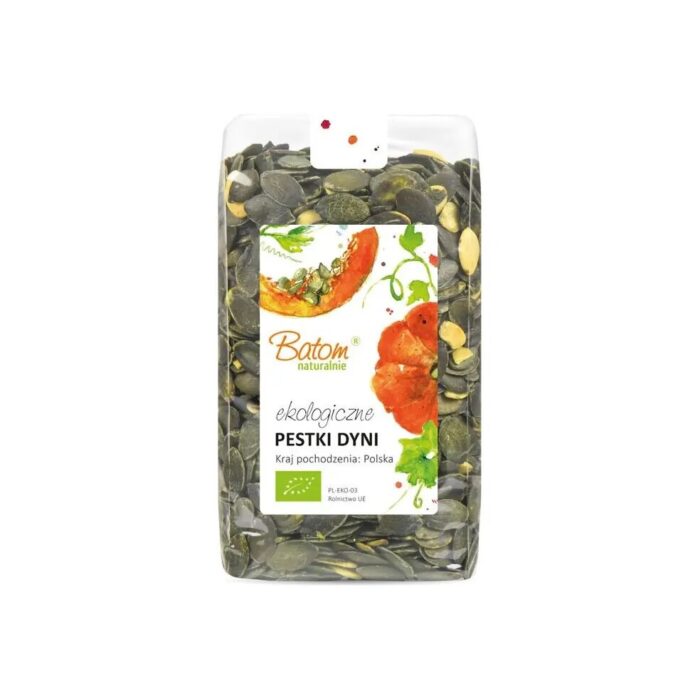 Pestki dyni ciemnozielone 500g BATOM BIO Kraj pochodzenia: Polska - obrazek 2