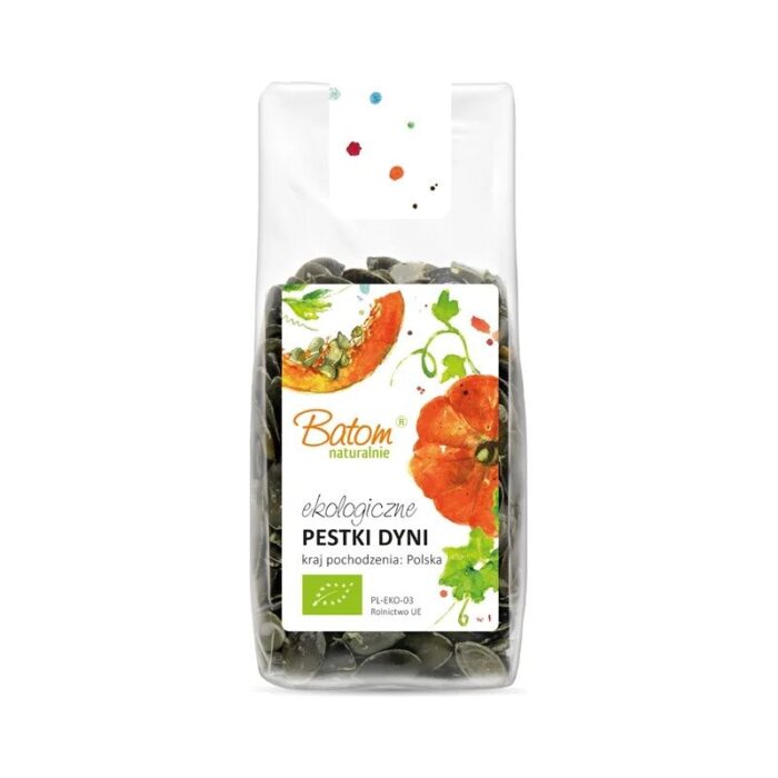 Pestki dyni ciemnozielone 125g BATOM BIO Kraj pochodzenia: Polska - obrazek 1