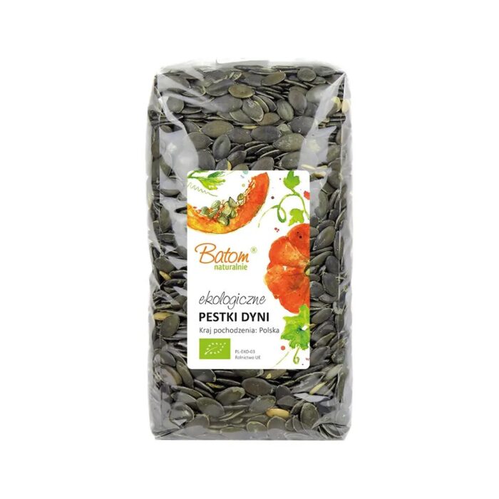 Pestki dyni ciemnozielone 1kg BATOM BIO Kraj pochodzenia: Polska - obrazek 2