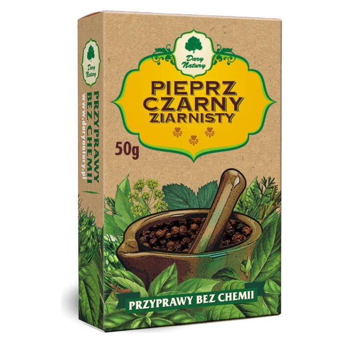 PIEPRZ CZARNY ZIARNISTY 50 g - DARY NATURY - obrazek 2