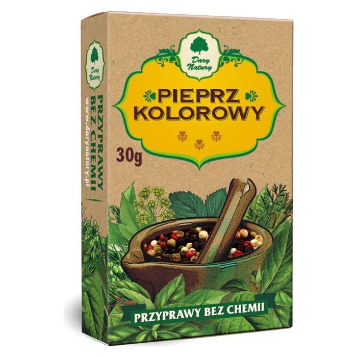 Pieprz kolorowy ziarnisty 30g DARY NATURY - obrazek 2
