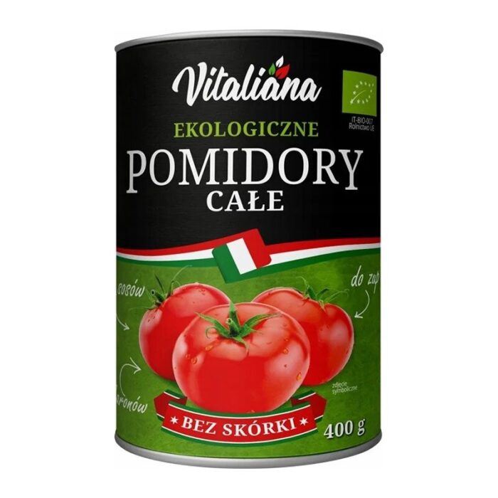 pomidory-cale-bez-skorki-puszka-vitaliana-400g-bio-12-2.jpg POMIDORY CAŁE BEZ SKÓRKI BIO 400 g - VITALIANA - obrazek 1