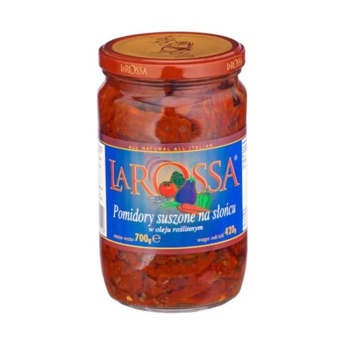 pomidory-suszone-w-oleju-700glarossa-2.jpg Pomidory suszone na słońcu w oleju 700g LA ROSSA - obrazek 1