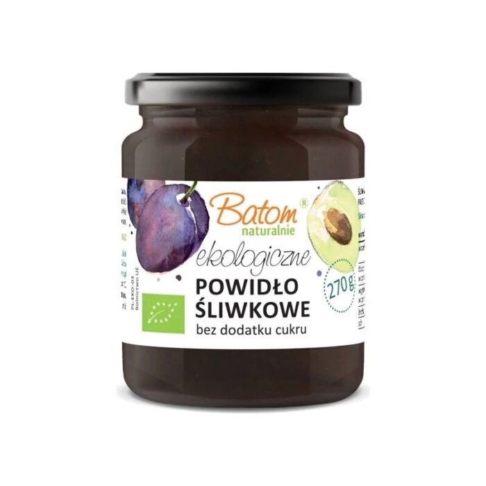 powidlo-sliwkowe-bez-dodatku-cukru-270gbatombio-2.jpg POWIDŁA ZE ŚLIWKI WĘGIERKI BEZ DODATKU CUKRÓW BIO 270 g - BATOM - obrazek 1