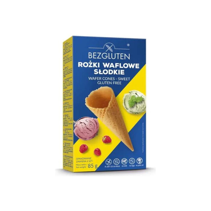 Wafle do lodów słodkie bezglutenowe 85g BEZGLUTEN - obrazek 2