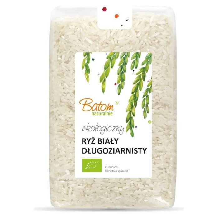 Ryż biały długoziarnisty 1kg BATOM BIO - obrazek 1
