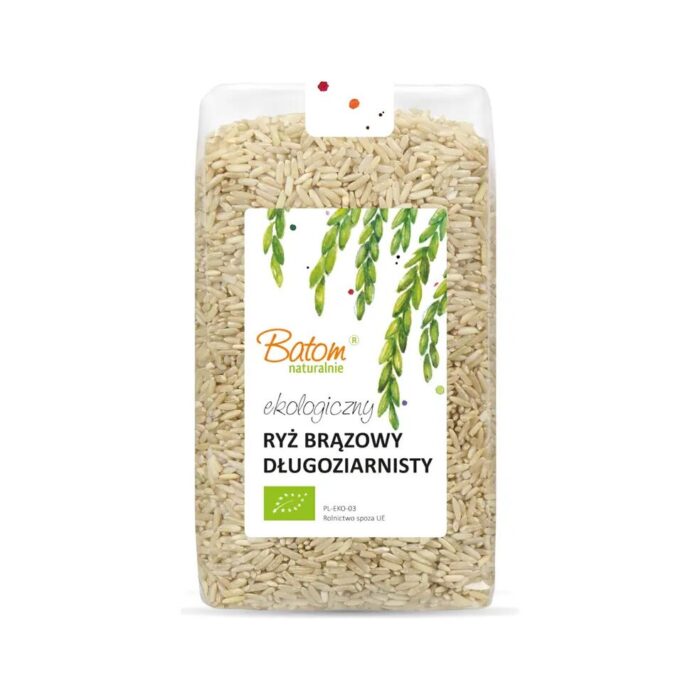 Ryż brązowy długoziarnisty 1kg BATOM BIO - obrazek 2