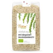 Ryż brązowy długoziarnisty 1kg BATOM BIO