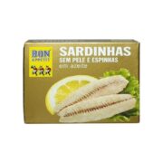 Sardynki bez skóry i ości w oliwie konserwa 105g BON APPETIT