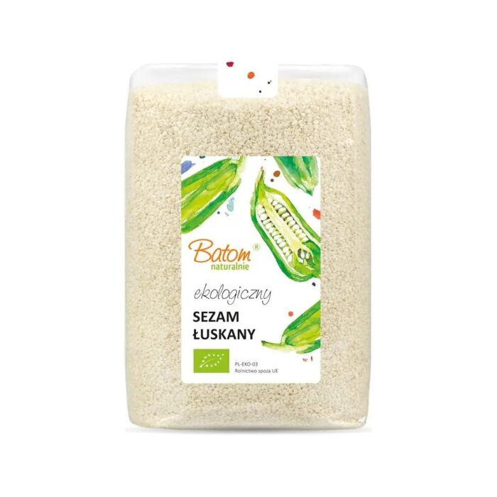 Sezam łuskany 1kg BATOM BIO - obrazek 2