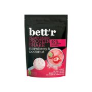 Shake białkowy 50% truskawki i kokos bez cukru proszek 450g BETTR BIO - obrazek 2