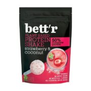 Shake białkowy 50% truskawki i kokos bez cukru proszek 450g BETTR BIO