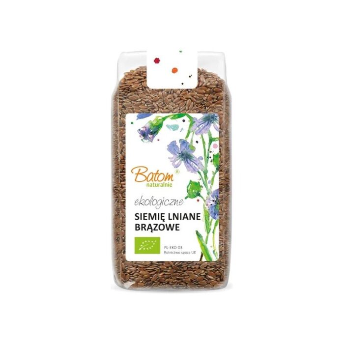 siemie-lniane-brazowe-250gbatombio-2.jpg Siemię lniane brązowe 250g BATOM BIO - obrazek 1