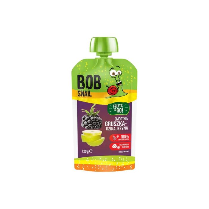 Smoothie gruszka dzika jeżyna 120g BOB SNAIL - obrazek 2