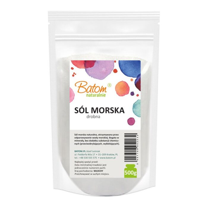Sól morska drobna 500g BATOM - obrazek 2