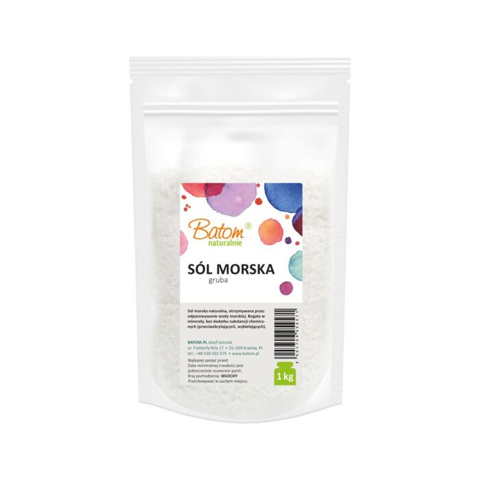 Sól morska gruba 1kg BATOM - obrazek 4