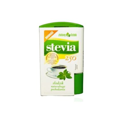 STEVIA PASTYLKI W DOZOWNIKU (250 szt) 13 g - ZIELONY LISTEK