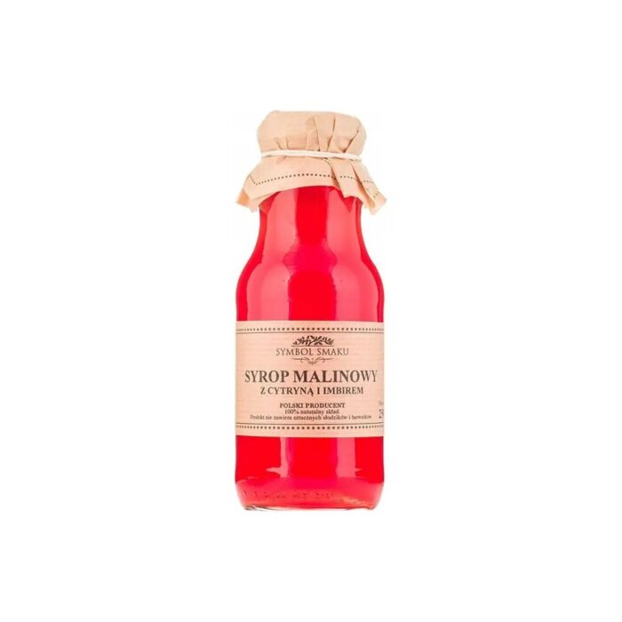 Syrop malinowy z cytryną i imbirem 250ml SYMBOL SMAKU - obrazek 2