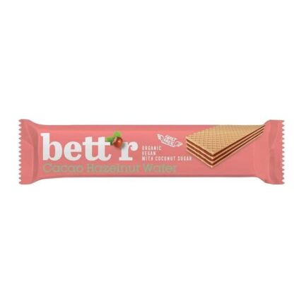 Wafelek orzechowo- kakaowy 30g BETTR BIO