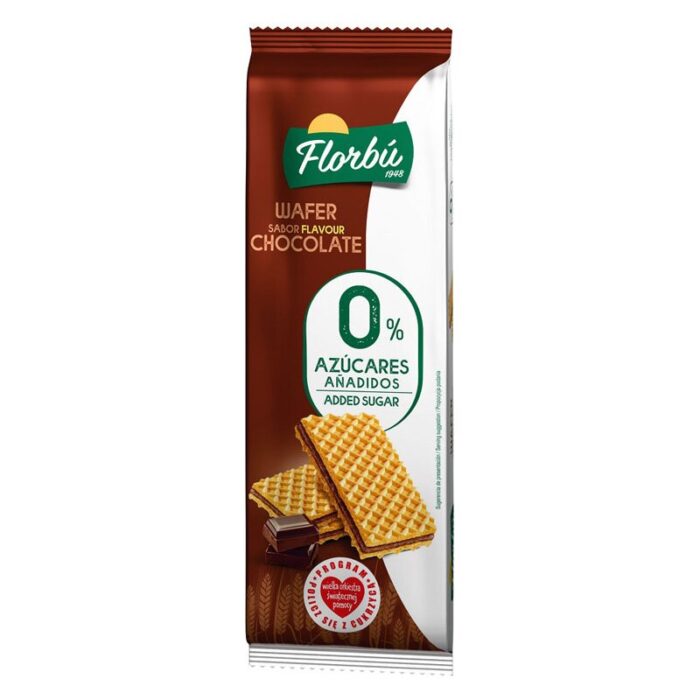 WAFELKI Z KREMEM KAKAOWYM BEZ DODATKU CUKRÓW 150 g - FLORBU - obrazek 2