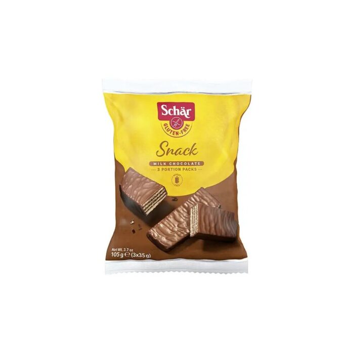 Wafelki orzechowe w czekoladzie bezglutenowe 3 x 35g SCHAR - obrazek 2