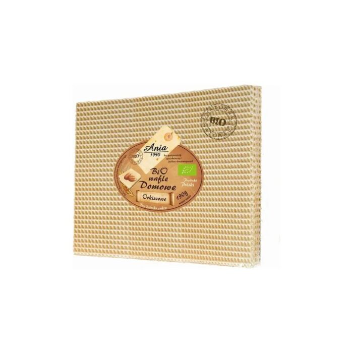 WAFLE DOMOWE ORKISZOWE BEZ DODATKU CUKRÓW BIO 190 g - BIO ANIA - obrazek 2