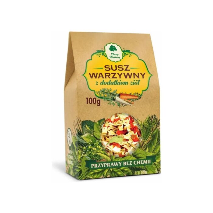 Warzywa suszone / Susz warzywny z ziołami 100g DARY NATURY - obrazek 2