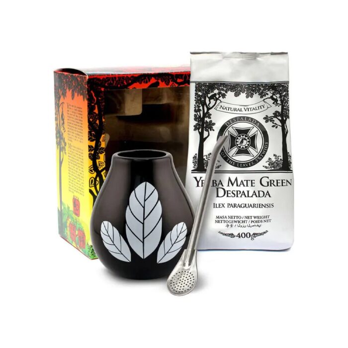 Zestaw: Yerba Mate Despalada 400g + bombilla i matero MATE GREEN - obrazek 2