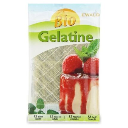 ŻELATYNA W LISTKACH (12 LISTKÓW) BIO 20 g - EWALD