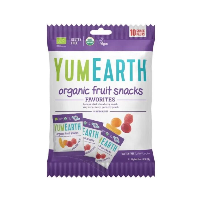 Żelki owocowe mix smaków 10 x 19,8g YUMEARTH BIO - obrazek 2